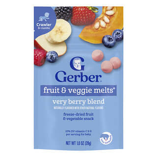 Gerber, Fruit & Veggie Melts®, 8+ Months, Very Berry Blend, 1 oz (28 g)
