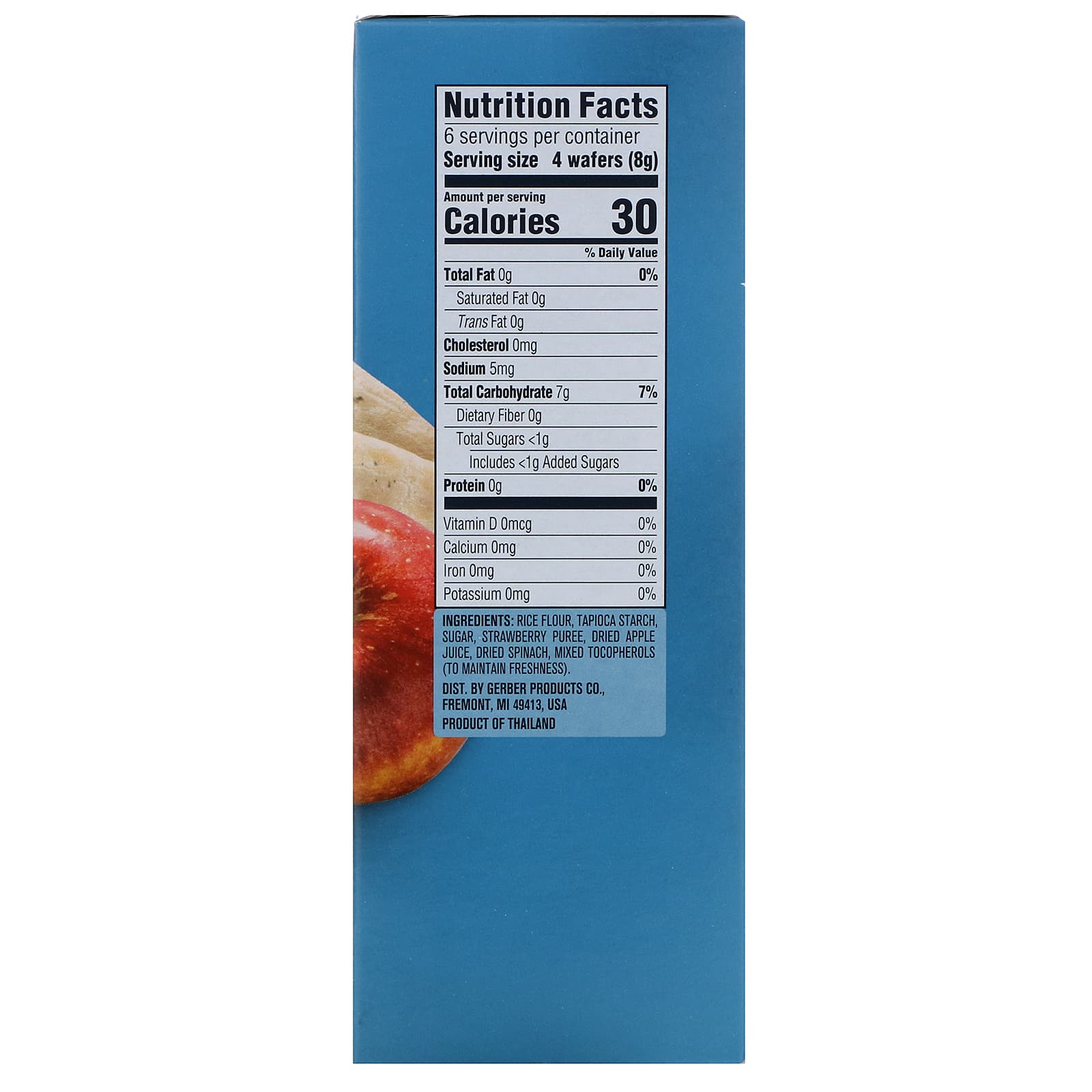 Gerber, Teethers, Gentle Teething Wafers, 7+ Months, Strawberry Apple