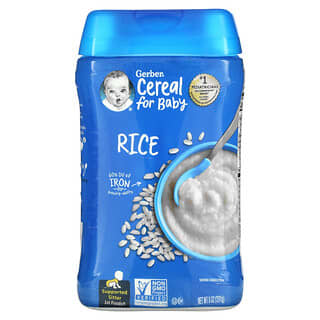 Gerber, Céréales de riz, grain unique, 227 g (8 oz)