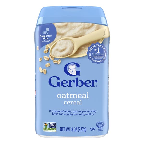 Gerber, 오트밀 시리얼, 1st Foods®, 227g(8oz)