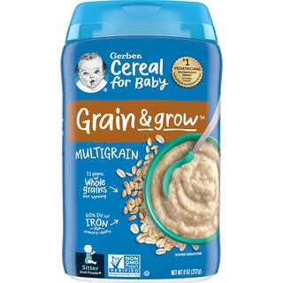 Gerber, 嬰兒麥片，2 階段輔食，多穀物，8 盎司（227 克）