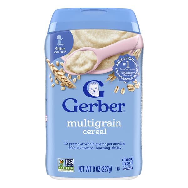Gerber, 멀티그레인 시리얼, 227g(8oz)
