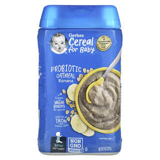 Gerber, Probiotic Oatmeal Cereal, Banana,  8 oz (227 g)
