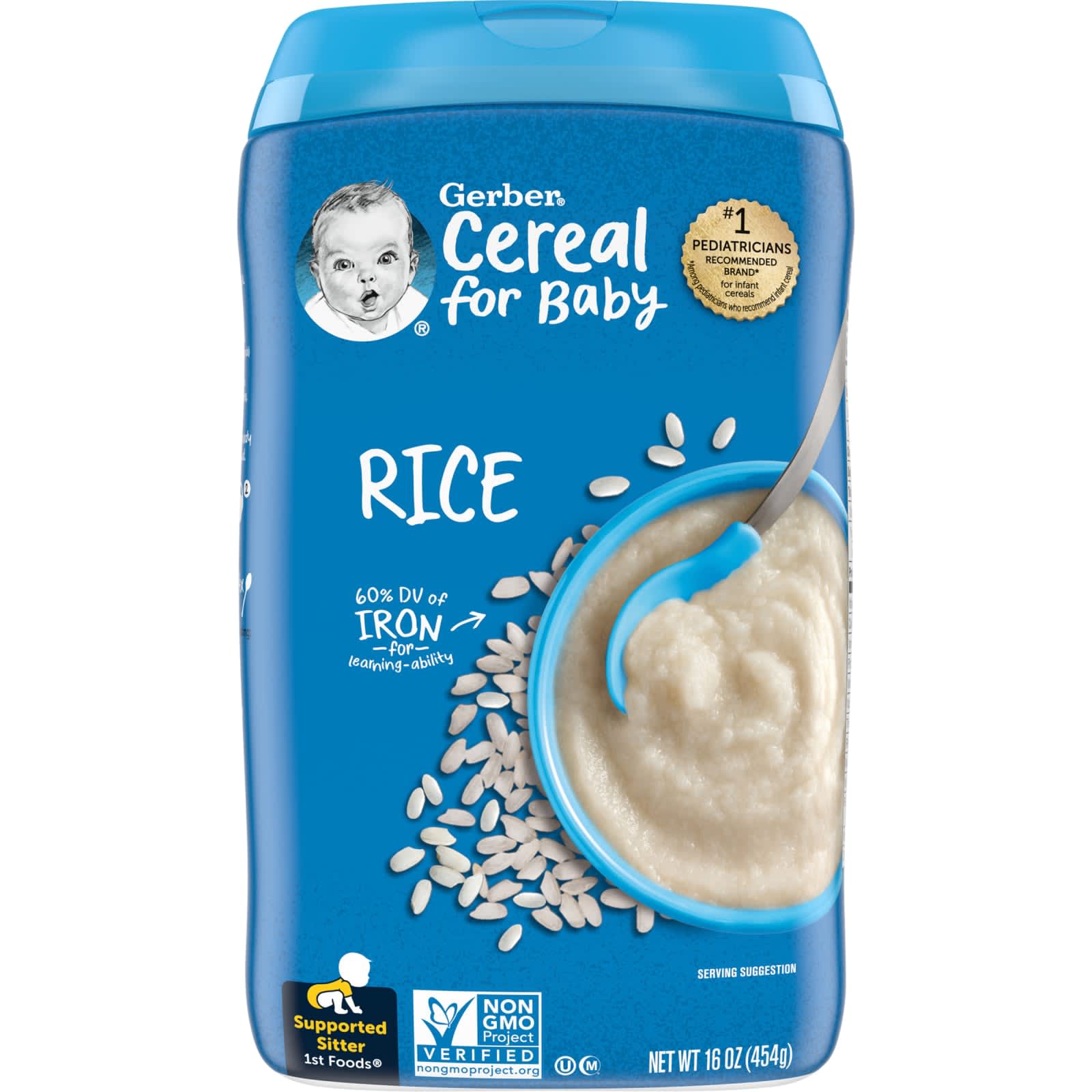 Cereal para bebés, Primeros alimentos, Arroz, 454 g (16 oz)