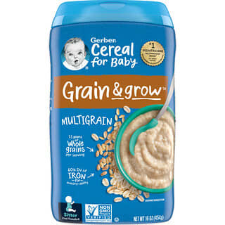 Gerber, Cereal multigrano, Segundo alimento, 454 g (16 oz)