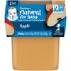 Natural for Baby, 2nd Foods, Apple, 2 Pack, 4 oz (113 g) Each