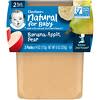Natural for Baby, 2nd Foods, banan z jabłkiem i gruszką, 2 opakowania po 113 g