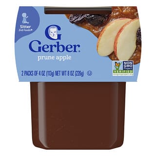 Gerber, 2nd Foods®, Sitter, Prune Apple, 2 Pack, 113 g (4 oz) Each