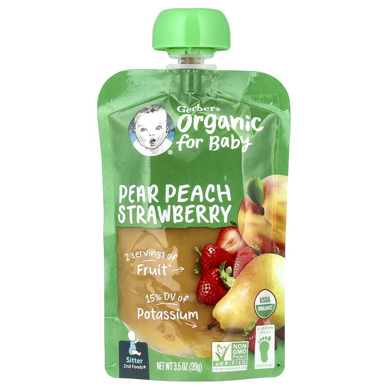 Organic for Baby, 2nd Foods®, Fruit Favorites, Pouches, oz (99 g) Each