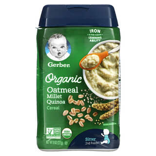 Gerber, Céréales biologiques, Avoine, millet et quinoa, 227 g