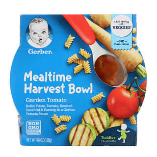 Gerber, Mealtime Harvest Bowl, 12+ Months, Garden Tomato, 4.5 oz (128 g)