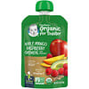 Orgánico para niños pequeños, Más de 12 meses, Harina de avena con aguacate y manzana, frambuesa y mango`` 99 g (3,5 oz)