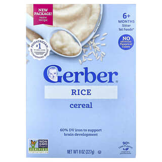 Gerber, рисовая каша, для детей от 6 месяцев, 227 г (8 унций)