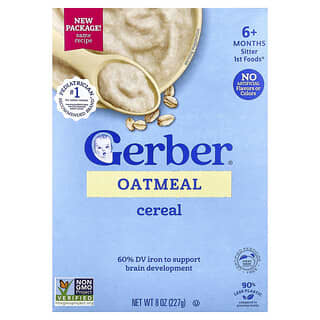 Gerber, овсяная каша, для детей от 6 месяцев, 227 г (8 унций)