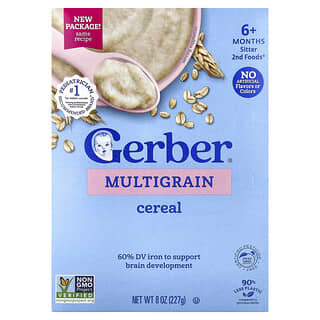 Gerber, мультизерновые хлопья, для детей от 6 месяцев, 227 г (8 унций)