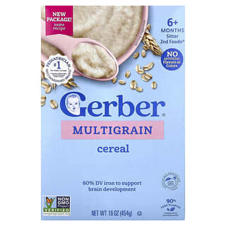 Gerber, мультизерновые хлопья, для детей от 6 месяцев, 454 г (16 унций)