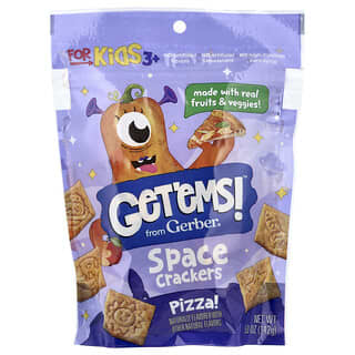 Gerber, Get'ems!™, Space Crackers, For Kids 3+, Pizza, 5 oz (142 g)