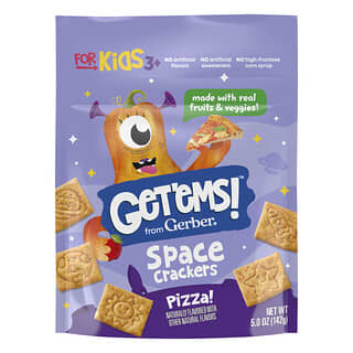 Gerber, Get'ems!™, Galletas espaciales, Para niños de 3 años en adelante, Pizza, 142 g (5 oz)