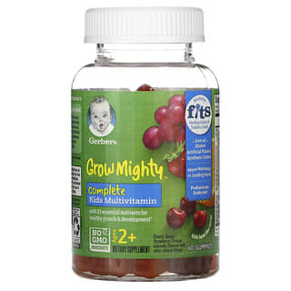 Gerber, Grow Mighty, Komplettes Multivitamin für Kinder, ab 2 Jahren, 60 Fruchtgummis