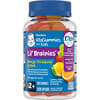 VitaGummies for Kids, Lil Brainies, Omega Tri-Blend & DHA, Ages 2+, Lemon, Grape, Strawberry, & Orange, 60 Gummies