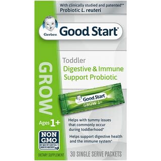 Gerber, Good Start, Grow, Toddler Digestive & Immune Support Probiotic, Ages 1+, 30 Single Serve Packets