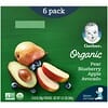Smart Flow, Organic, 2nd Foods, Pear, Blueberry, Apple, Avocado, 6 Pack, 3.5 oz (99 g) Each