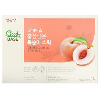 Goodbase, Korean Red Ginseng with Peach, 30 Sticks, 0.34 fl oz (10 ml) Each