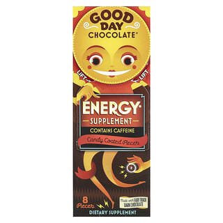 Good Day Chocolate, Energy Supplement, Candy Coated Pieces, 8 pieces