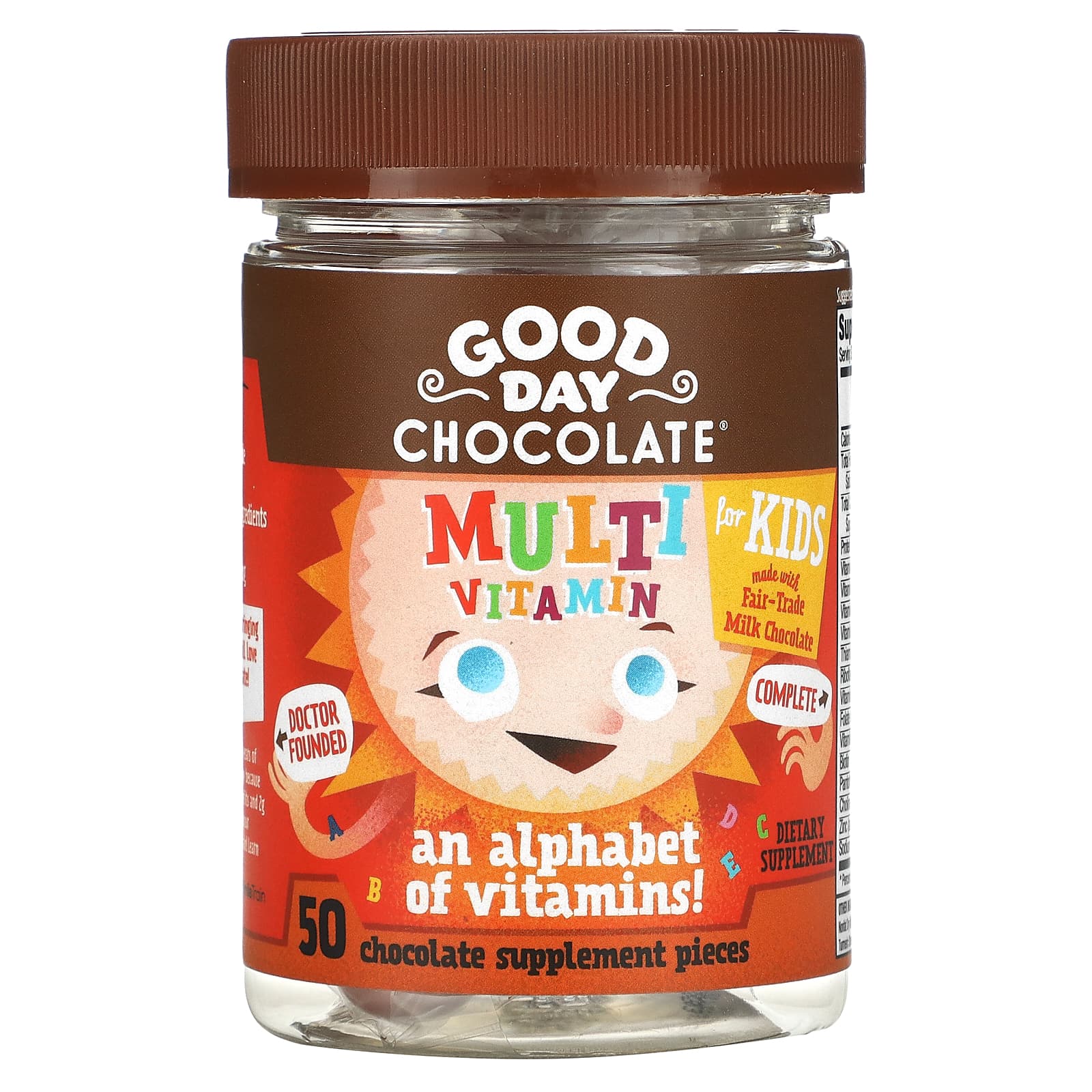 Good Day Chocolate Multivitamin For Kids 50 Chocolate Supplement Pieces good-day-chocolate-multivitamin-for-kids-50-chocolate-supplement-pieces