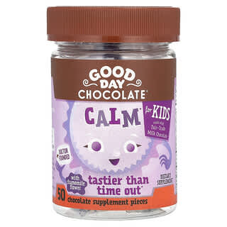 Good Day Chocolate, Calm, For Kids, Chocolate, 50 Supplement Pieces