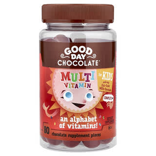 Good Day Chocolate, Multivitamin for Kids, Chocolate, 80 Pieces