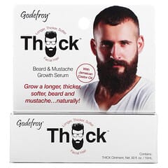 Godefroy, Thick, Beard & Mustache Growth Serum, 0.5 fl oz (15 ml)