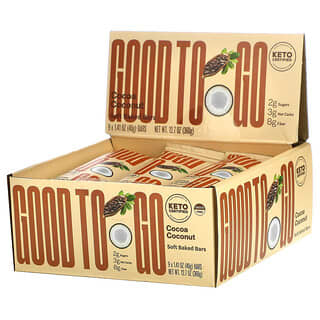Good To Go, Soft Baked Bars, Cocoa Coconut, 9 Bars, 1.41 oz (40 g) Each