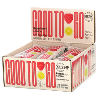 Good To Go, Soft Baked Bar, Raspberry Lemon, 9 Bars, 1.41 oz (40 g) Each