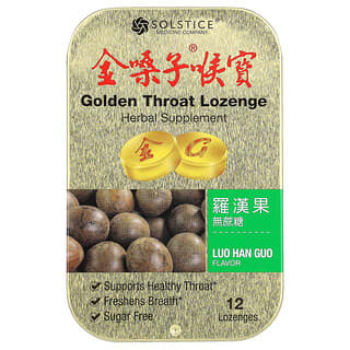 Golden Throat, Lozenge, пастилка Luo Han Guo, 12 пастилок