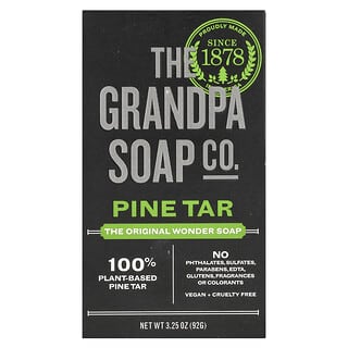 The Grandpa Soap Co., The Original Wonder Soap, Pine Tar, Seife, Kiefernteer, 92 g (3,25 oz.)