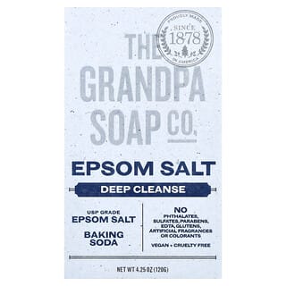 The Grandpa Soap Co., Bar Soap, Face & Body, Epsom Salt, 4.25 oz (120 g)