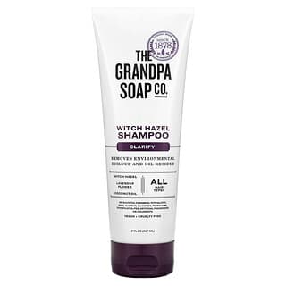 The Grandpa Soap Co., Shampoo all’amamelide, Chiarire, Tutti i tipi di capelli, 237 ml