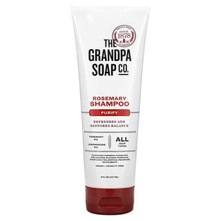 The Grandpa Soap Co., 迷迭香洗发水，纯净，8 fl oz (235 ml)