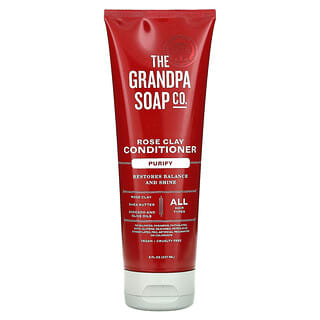 The Grandpa Soap Co., 玫瑰泥深層護髮素，淨化型，8液盎司（235毫升）