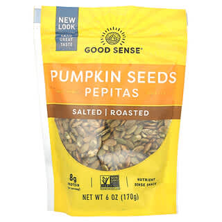 Good Sense, Pumpkin Seeds Pepitas, Salted, Roasted, 6 oz (170 g)