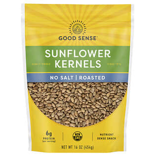 Good Sense, Sunflower Kernels, No Salt, Roasted, 16 oz (454 g)