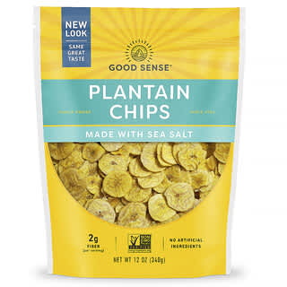 Good Sense, Plantain Chips, With Sea Salt, 12 oz (340 g)