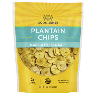 Good Sense, Chips de plantain, Avec sel de mer, 340 g