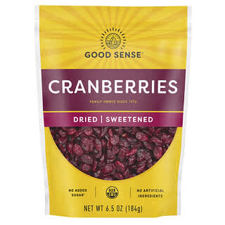 Good Sense, Cranberries, Dried & Sweetened, 6.5 oz (184 g)