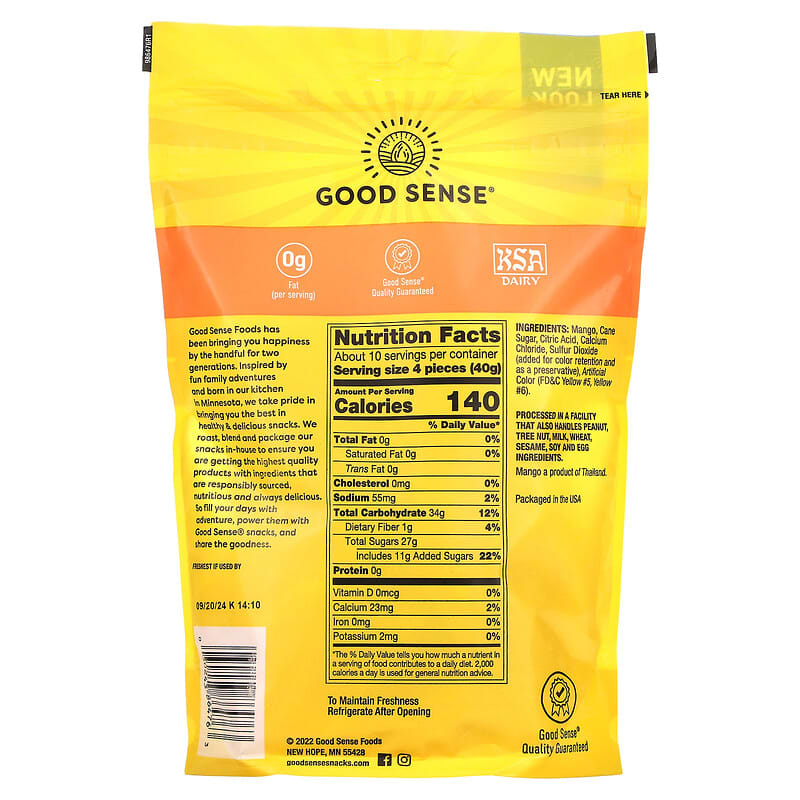 Mango, Dried & Sweetened, 14 oz (397 g)