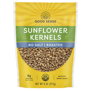 Good Sense, Granos de girasol, Sin sal, Tostados, 227 g (8 oz)