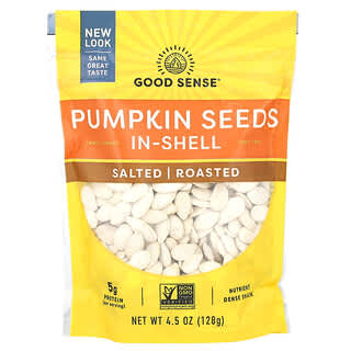 Good Sense, Pumpkin Seeds In-Shell, Salted, Roasted, 4.5 oz (128 g)