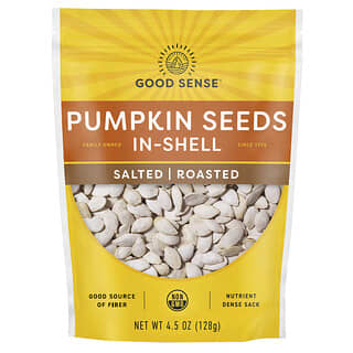 Good Sense, Pumpkin Seeds In-Shell, Salted, Roasted, 4.5 oz (128 g)