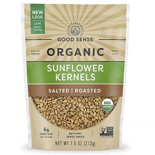 Good Sense, Organic Sunflower Kernels, Salted, Roasted, 7.5 oz (213 g)